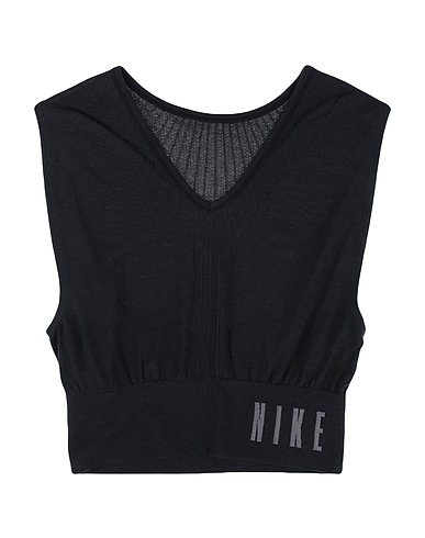 NIKE Tank top SEAMLESS TOP
 Black 83% Polyester, 15% Nylon, 2% Elastane