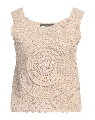 ALBERTA FERRETTI Top Beige 100% Cotone