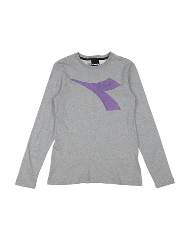 DIADORA T-shirt Grigio 100% Cotone