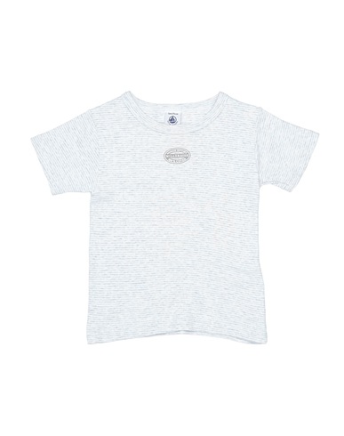 PETIT BATEAU T-Shirt Hellgrau 100% Baumwolle