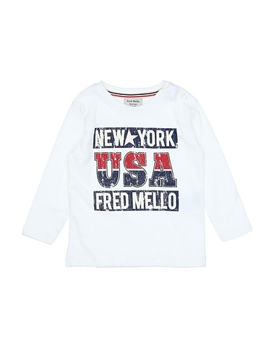 FRED MELLO T-shirt Avorio 100% Cotone