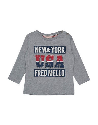 FRED MELLO T-shirt Grey 100% Cotton