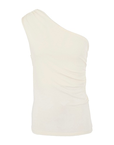 8 by YOOX Top asymétrique Ivoire 95% Viscose, 5% Élasthanne