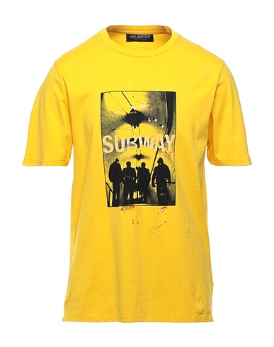 NEIL BARRETT T-shirt Yellow 100% Cotton