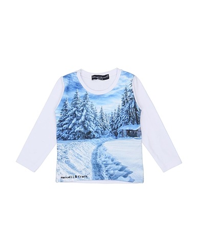 MANUELL & FRANK T-shirt Azure 94% Cotton, 6% Elastane
