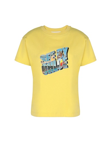 SEE BY CHLOÉ T-shirt Yellow 100% Cotton