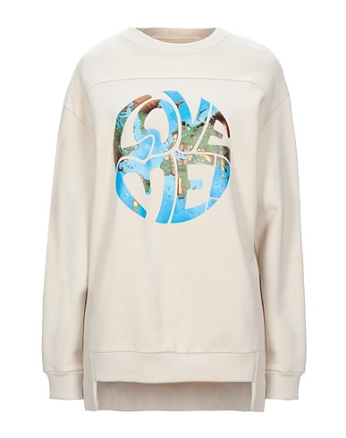 ALBERTA FERRETTI Sweatshirt Elfenbein 100% Baumwolle, Andere Fasern
