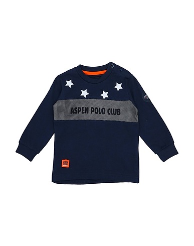 ASPEN POLO CLUB T-shirt Midnight blue 95% Cotton, 5% Elastane