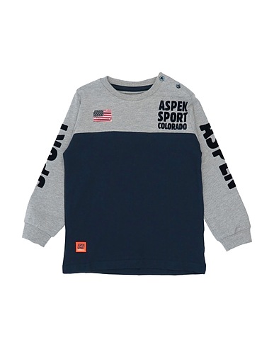 ASPEN POLO CLUB T-shirt Midnight blue 95% Cotton, 5% Elastane
