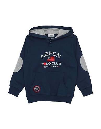 ASPEN POLO CLUB Hooded track jacket  Midnight blue 95% Cotton, 5% Elastane