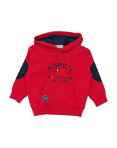 ASPEN POLO CLUB Sweatshirt Red 95% Cotton, 5% Elastane