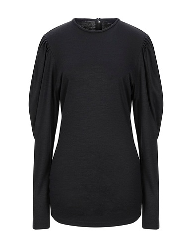 ISABEL MARANT T-shirt Nero 100% Lana Vergine, Cotone