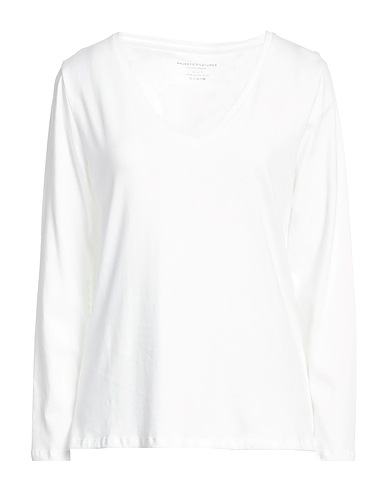 MAJESTIC FILATURES Basic T-shirt Ivory 100% Cotton