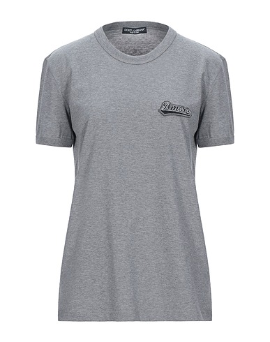 DOLCE&GABBANA Basic T-shirt Grey 100% Cotton