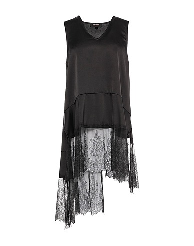 MY TWIN TWINSET Top Black 100% Polyester, Polyamide