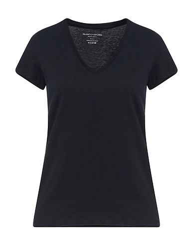 MAJESTIC FILATURES Basic T-shirt Midnight blue 100% Cotton