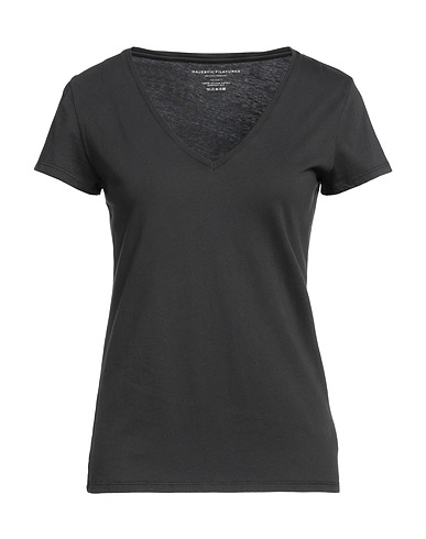 MAJESTIC FILATURES Basic T-Shirt Charcoal 100% Cotton