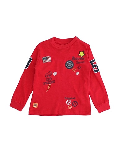 ASPEN POLO CLUB T-shirt Red 95% Cotton, 5% Elastane
