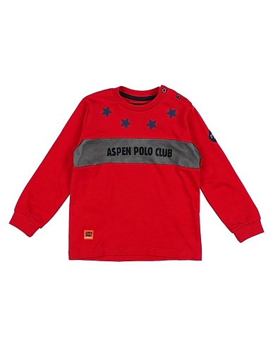 ASPEN POLO CLUB T-shirt Red 95% Cotton, 5% Elastane