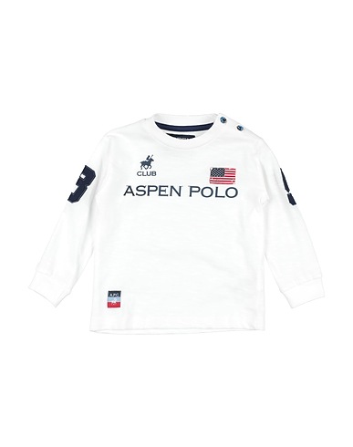 ASPEN POLO CLUB T-shirt Bianco 95% Cotone, 5% Elastan