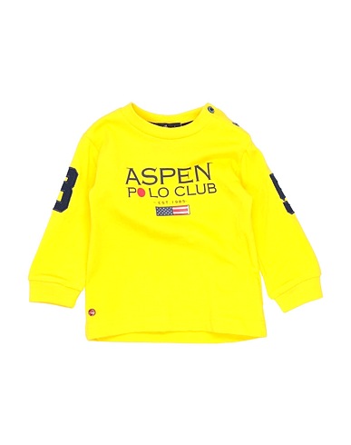 ASPEN POLO CLUB T-shirt Giallo 95% Cotone, 5% Elastan