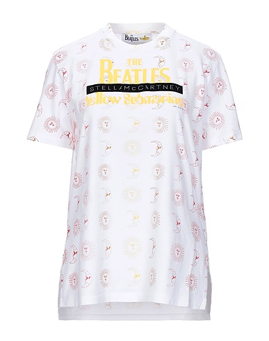 STELLA McCARTNEY T-shirt White 100% Cotton, Elastane, Nylon