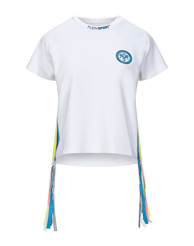 PLEIN SPORT T-shirt White 75% Viscose, 20% Nylon, 5% Elastane