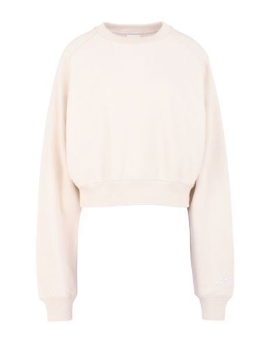 Click to view more detailed imagery on our partner's website Reebok X Victoria Beckham Cropped French Cotton-terry Sweatshirt In Ecru