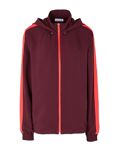 LACOSTE Hooded track jacket  SF6622
 Burgundy 100% Polyester