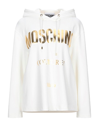 MOSCHINO Felpa Bianco 97% Cotone, 3% Altre Fibre