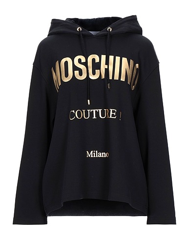 MOSCHINO Felpa Nero 97% Cotone, 3% Altre Fibre