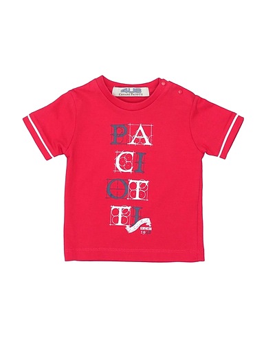 PACIOTTI 4US T-shirt Red 100% Cotton