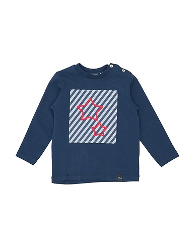 DANIELE ALESSANDRINI T-shirt Blu notte 95% Cotone, 5% Elastan