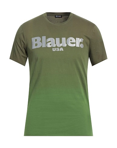 BLAUER. T-shirt Military green 100% Cotton