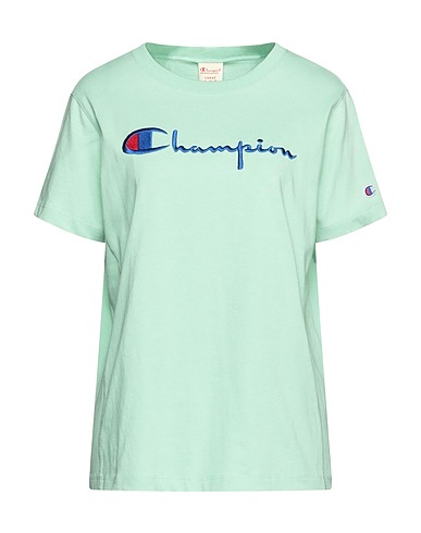 CHAMPION T-shirt Light green 100% Cotton