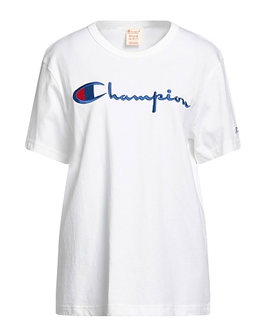 CHAMPION T-shirt Bianco 100% Cotone