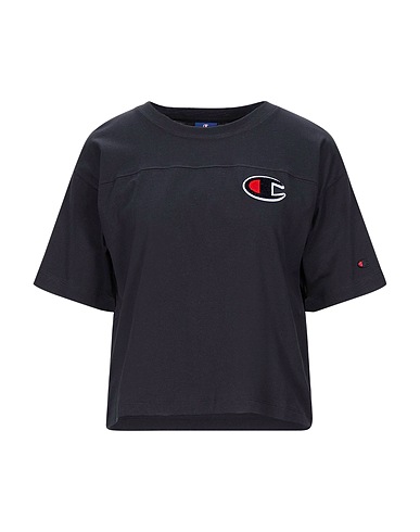 CHAMPION T-shirt Black 100% Cotton