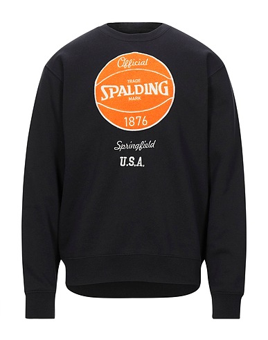 SPALDING Sweatshirt Black 80% Cotton, 20% Elastane