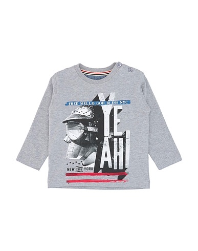 FRED MELLO T-shirt Grey 90% Cotton, 10% Polyester