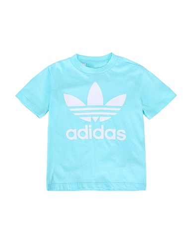 ADIDAS ORIGINALS T-shirt TREFOIL TEE
 Celeste 100% Cotone