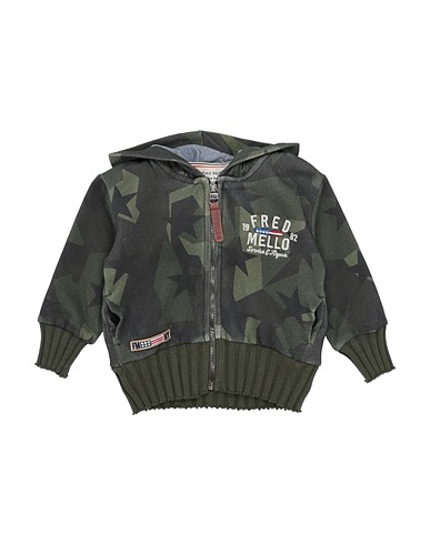 FRED MELLO Sweatshirt Militärgrün 100% Baumwolle