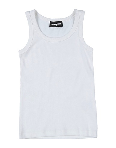 DSQUARED2 Canotta Bianco 94% Cotone, 6% Elastan