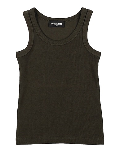 DSQUARED2 Canotta Verde militare 94% Cotone, 6% Elastan