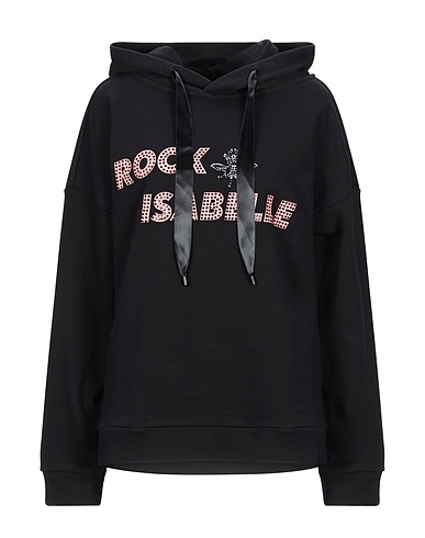 ISABELLE BLANCHE Paris Hooded sweatshirt Black 100% Cotton