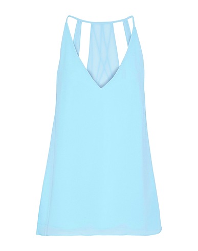HAUTE HIPPIE Top Sky blue 100% Polyester