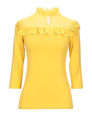 FRACOMINA T-shirt Giallo 95% Viscosa, 5% Elastan, Poliestere