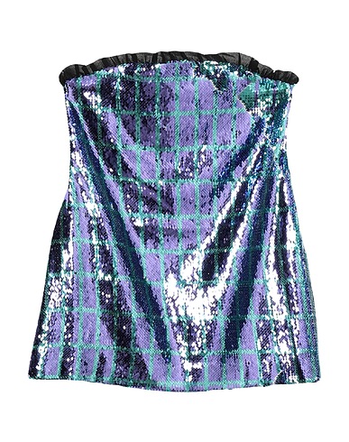 WEILI ZHENG Mini skirt Purple 100% Polyester