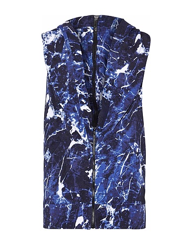 NORMA KAMALI Hooded track jacket  Midnight blue 82% Nylon, 18% Elastane