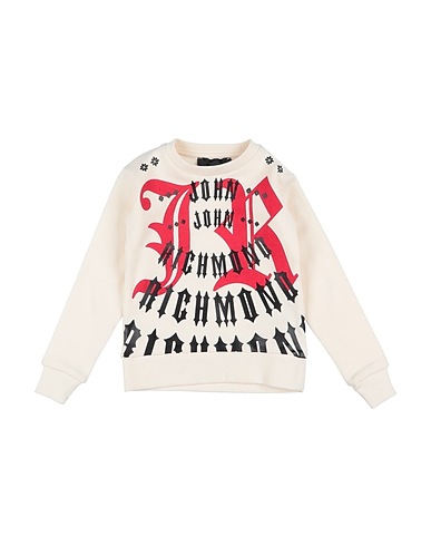 JOHN RICHMOND Felpa Avorio 100% Cotone