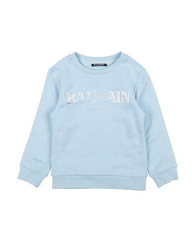 BALMAIN Sweatshirt Sky blue 100% Cotton